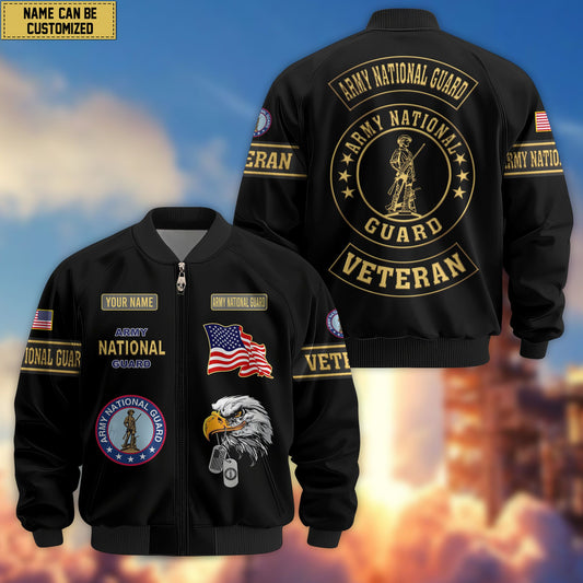 Premium Personalized US Veterans Bomber Jacket BPVC120901, Gifts For US Veterans, Gifts For Veterans Day