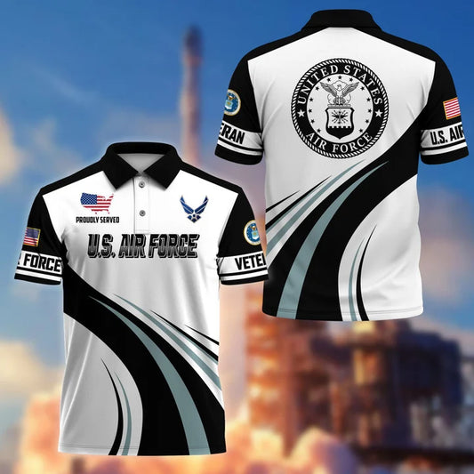 Premium US Veterans Polo Shirt CPHN030311, Gifts For US Veterans, Gifts On Father's Day, Veterans Day.